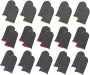 ETHZZLE 18 Pairs Breathable Gaming Finger Covers Slip Finger Protector Sleeves for Comfortable Gameplay Lightweight Design for Enhanced Game Skills Random Color