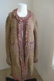 NW AUTH MISSONI COAT WOMEN IN AMARANTH MULT-COLOR"S"42" RET$1195 W/TAG BARGAIN