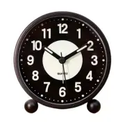 Round Retro Dial Alarm Modern Simple Bedside Alarm Clock With Non Ticking