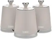 T826131MSH Cavaletto Set of 3 Storage Canisters, Canisters for Tea/Coffee/Sugar,