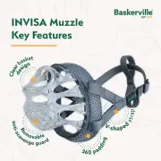 Baskerville Invisa Muzzle for Dog Clear Size 1 to 6