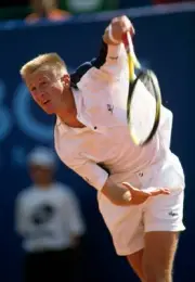 Petr Korda Czech Republic at a men's singles match at the Monte Ca- Old Photo 1