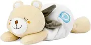 Chicco My Sweet Doudou Warm Cuddly Bear, Soft Velour Teddy Bear, Microwavable Salt Bag, Put on Baby's Tummy, Heat Helps with Colic, 0 Months Plus
