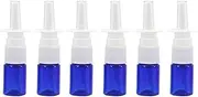 12Pcs Mini Plastic Nasal Spray Bottles - 5Ml Fine Mist Sprayers Atomizers Cosmetic Perfume Makeup Water Storage Holder Container Portable Empty Refillable(Blue)