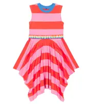[Stella McCartney Kids] Stella McCartney Kids Baby striped cotton dress Y 4 multicoloured