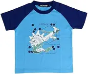 [TAKARA TOMY A.R.T.S] Takara Tomy Arts 572 Pokemon Boys Short Sleeve T-Shirt, White Zigarde Pattern, Cotton Blend (43.3 inches (110 cm), 47.2 inches (120 cm), 51.2 inches (130 cm), White