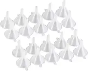 20Pcs Clear Plastic Small Funnel Mini Funnel for Bottle Filing Perfume Essent...