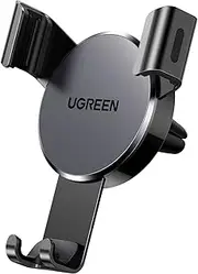 UGREEN Car Phone Holder Air Vent, Gravity Cradle Shakeproof, Universal Mount Adjustable, Compatible with iPhone 16 Pro Max, Galaxy S24 Ultra, and More 4.7''-7.2'' Smartphones, Black