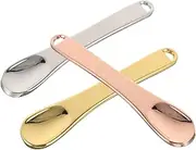 Facial Cream Spatulas 3pcs Mini Makeup Spoons Skincare Cosmetic Tools Reusable