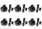 FITS BELLING STOVES BLACK COOKER OVEN HOB CONTROL KNOB SWITCH 082613643 6 PACK