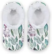 [Caihoyu] Slippers for Kids Girls Boys Coral Fleece Non-Slip Spa Slippers House Shoes Bedroom Home Office Travel Yoga