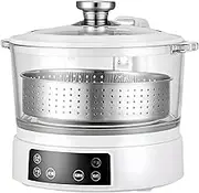 3L Low Sugar Rice Cooker, Intelligent Lifting Sugar Removal Rice Cooker with Digital Touch Panel + Steamer Basket, for Low-carb Rice & Grains White