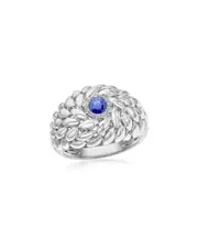 Diana M. Fine Jewelry 14K 0.42 ct. tw. Diamond & Sapphire Ring