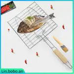 NONSTICK BARBECUE GRILL MEAT GRILLING BASKET BBQ NET CAMPING