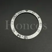 Silver Metal Bezel Insert Fits For Rolex 40MM Yacht Master GMT Watch Seiko 6309