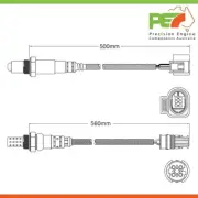 2x New * OEM * Pre-Cat & Post-Cat Oxygen Sensors For BMW X5M F85 4.4L Twin Turbo