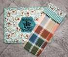 Tea Towel & Casserole / Pot Mat Set | Kitchen | Farm | Chicken Coop | Farm LGE