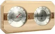 Sauna Thermometer and Hygrometer, Wood 2-in-1 Precision Scale for Steam Room