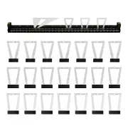 Onkel.J 28pcs Dovetail Tenon Marking Ruler Adjustable Tail Joint Marking Gauge Stable Template Support For Carpentry Mar