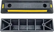 53x15x10 Cm PP Car Parking Mat Parkings Blocks Target with Yellow Reflective Strips Non-Slip Tire Guide Block for Garage Vehicles for Cars, Trucks, Buses