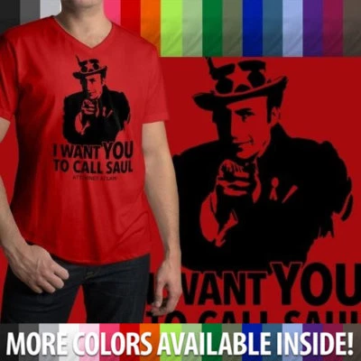 Better Call Uncle Saul Breaking Bad Funny Cool Mens/Unisex Tee V-Neck T-Shirt