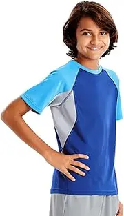 [Hanes] Big Boys' Sport Performance Colorblock Mesh Inset Tee