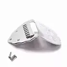 Vinatge Mandolin Chrome Tailpiece FOR Mandolin Tailpiece W/Screws