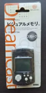 SEGA Dreamcast Visual Memory Smoke Black HKT-7007-06 Built-in battery unopened