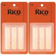 Rico Bb Clarinet 6 x Reeds, Strength 1.5 - Daddario RCA0315