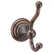 Designers Impressions Stockton Series Oil Rubbed Bronze Double Robe Hook
