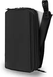 [Gravel] Travel Pouch Slim (1.5L Compact) Black Color for 1-2 Night Travel/Business Trip/Outdoor Use with Waterproof Pocket and Hidden Pocket, Hygienic Storage of Bath Items, Made of Durable Material