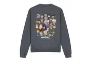Avatar: The Last Airbender Unisex Adult Chibi Group Sweatshirt (Charcoal) - UTTV12734