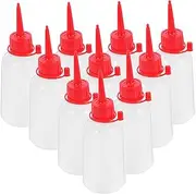 POPETPOP 10Pcs Precision Tip Glue Bottles with Cap Ldpe Soft Plastic Applicator Bottles for Crafting Squeeze Bottles for Glue Paint and Detailing