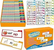 30 Read and Rhyme Flip Books, Read and Rhyme Flip Activity Book, ABC Vocabulary Flash Cards, Word Families Flash Cards, Learn to Read Phonics FlashCards