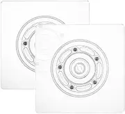 LOYORTY 2PCS 7" Clear Cookie Decorating Turntable, Square Acrylic Bearing Base, Cookie Decorating Supplies for Icing Cookies & Cupcakes