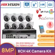 Hikvision 8CH AcuSense ColorVu CCTV System MIC 4K 8MP Dual Light Security Camera