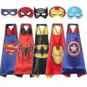 Kids Boys Cloak With Eye Mask Costume Yellow Batman