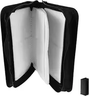 iplusmile Large Capacity Dvd Storage Bag with Soft Lining Stylish Design and Professional Dividers for Organizing and Dvds Your Car Portable Disc Holder for Travel Use