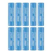 10Pcs Astrolux® E1825 18A 2500mAh 3.7V 18650 Li-ion Battery Unprotected High Drain Rechargeable Lithium Power Cell For A