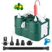 Balloon Pump Electric, 3-in-1 Portable Automatic Dual Nozzle Inflator 110V wi...