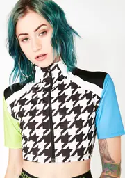 [Jaded London] Cropped Through Zip Top