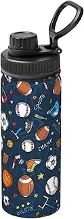 Sports Baseball Game Camping Hiking Hydration Flask,Stainless Steel Outdoor Water Bottle,Double Walled Insulated