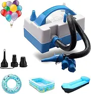 Balloon Pump, Balloon Inflator, Electric Balloon Blower Inflator with Multipurpose Hose Extension, Portable Balloons Inflator with Nozzles for Inflatables Couch, Pool Floats, Inflatable Toy, Compression Bag