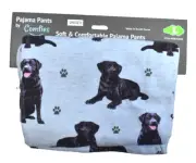 Comfies Black Labrador Retriever Lightweight Pajama Pants Pockets Unisex L