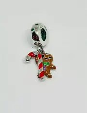 Pandora Gingerbread Man Christmas Dangle Charm (799637C01)