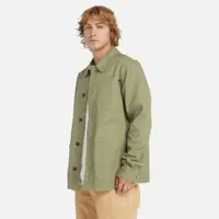 在飛比找ETMall東森購物網優惠-Timberland 男款灰綠色帆布休閒外套|A2PB159