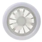 Intelligent Ceiling Fan Electric Fan with LED Bulb E27 Flush Socket Room Decor