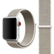 For Apple Watch SE,40-mm Case,Nylon Watch Band,Fastener,Light Grey