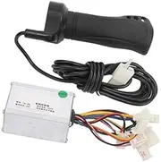 Vuzmode 24V 250W Controller E‑Bike Motor Brushed Controller with Throttle Twist Grip, for 22.2mm Handle Bars E-Scooter Brushless Controller