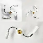 Adjustable White E27 Base Light Socket Splitter LED Bulbs Holder Converter WS
